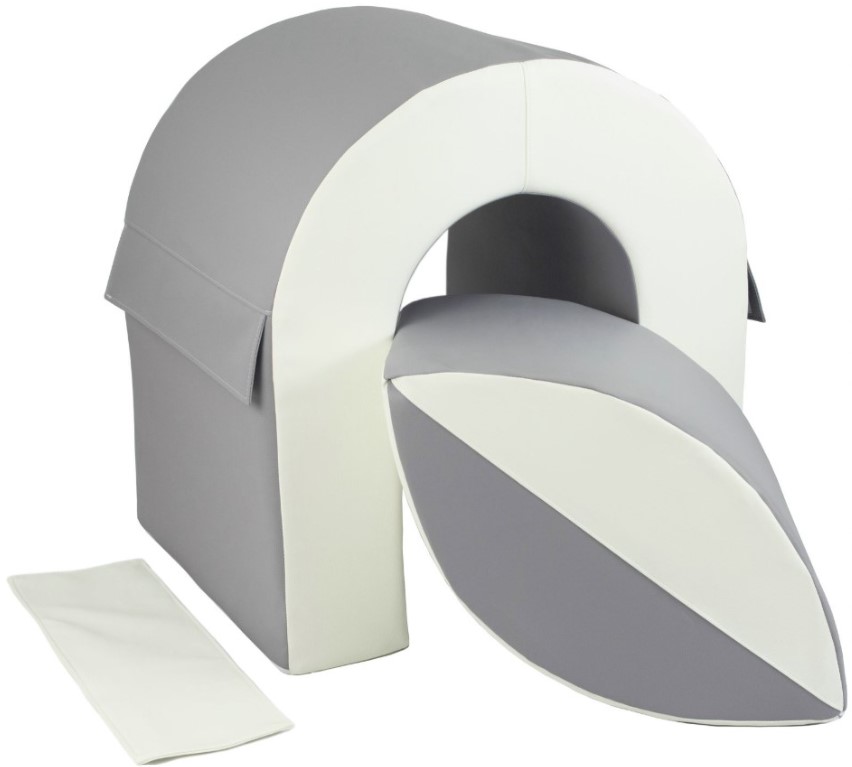 Set de 2 blocs en mousse blanc gris
