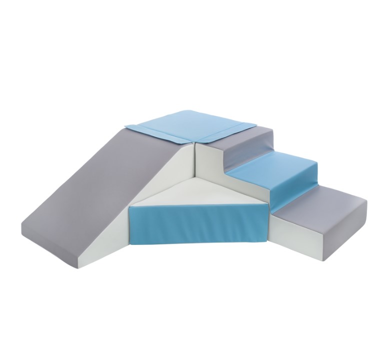 Set de 4 blocs blanc bleu gris