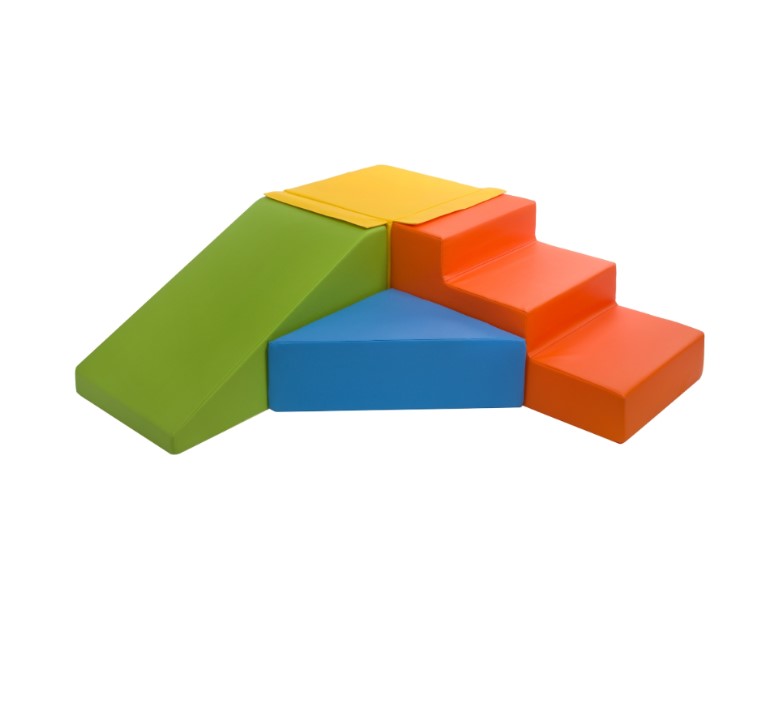 Set de 4 blocs jaune vert bleu orange