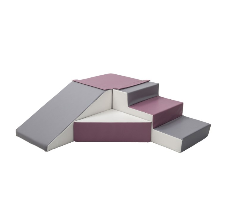 Set de 4 blocs blanc gris violet