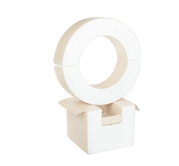 Ensemble de cerceaux 3 blocs blanc cappuccino