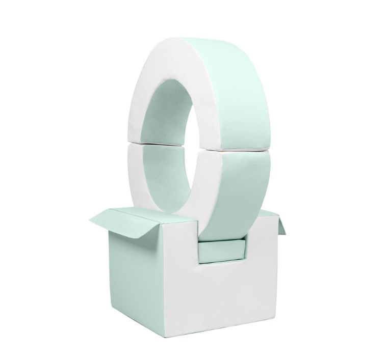 Ensemble de cerceaux 3 blocs blanc Menthe