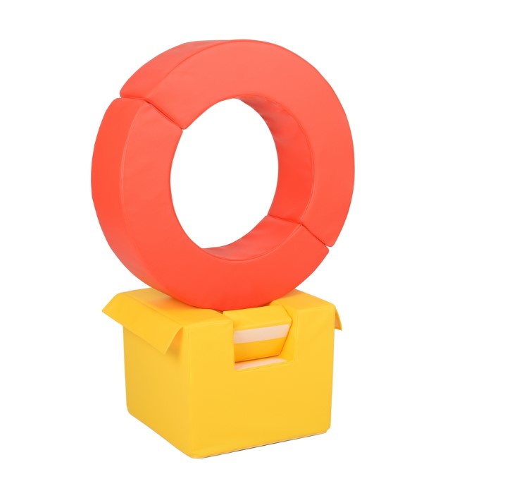 Ensemble de cerceaux 3 blocs jaune vert rouge orange