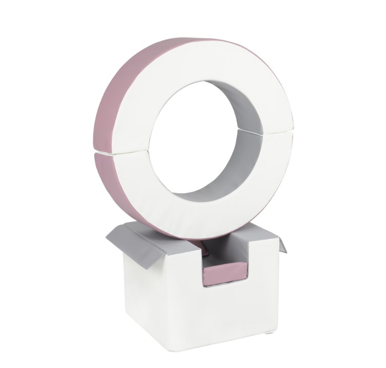 Ensemble de cerceaux 3 blocs blanc gris violet