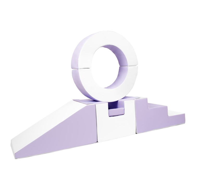 Ensemble de 7 blocs cerceau blanc lilas