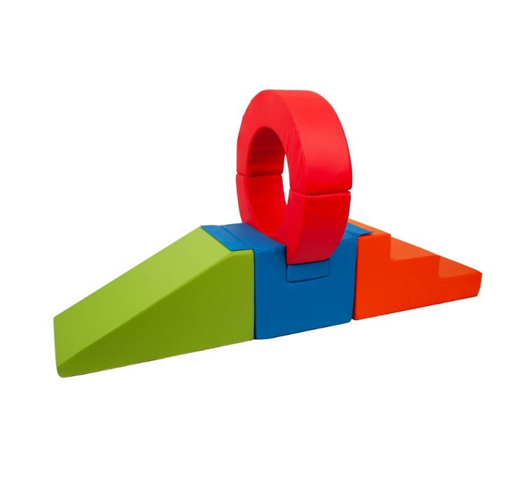 Ensemble de 7 blocs cerceau vert rouge bleu marine orange