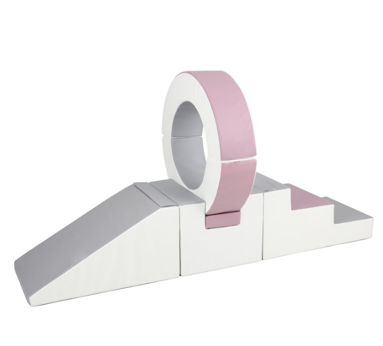 Ensemble de 7 blocs cerceau blanc gris violet