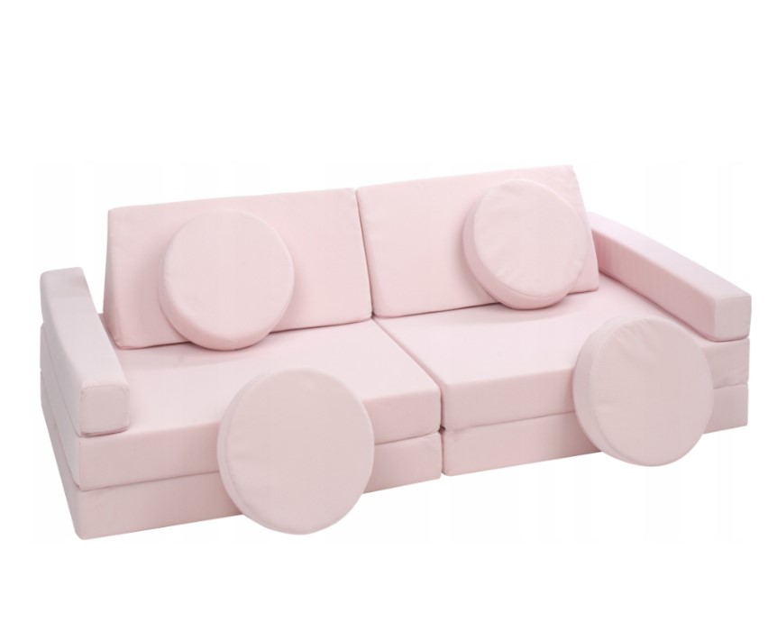 Canapé junior en mousse rose