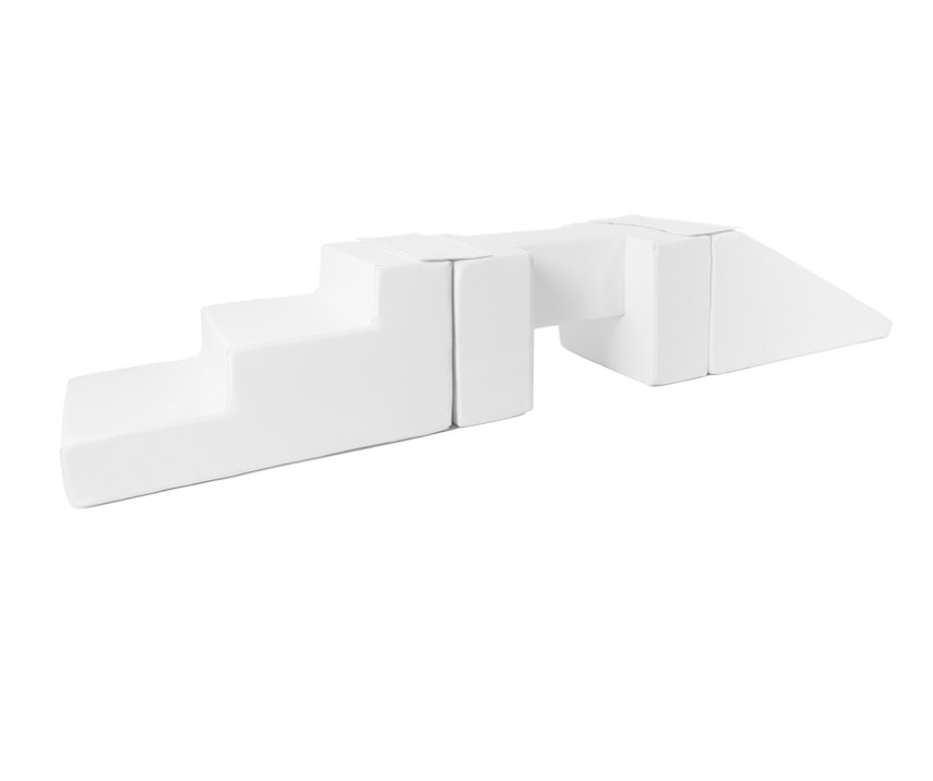 Passerelle 5 blocs en mousse blanc