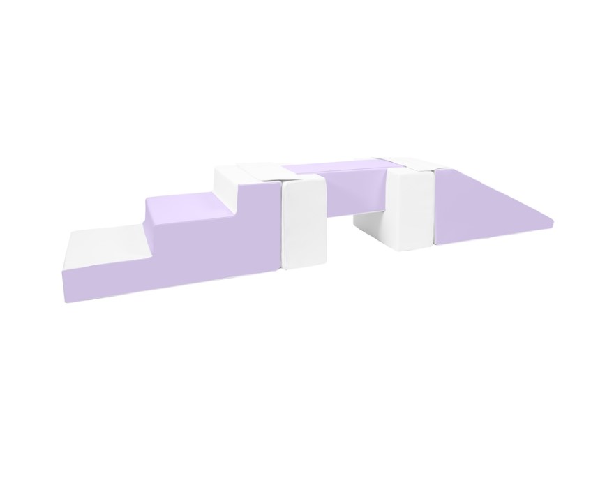 Passerelle 5 blocs blanc lilas