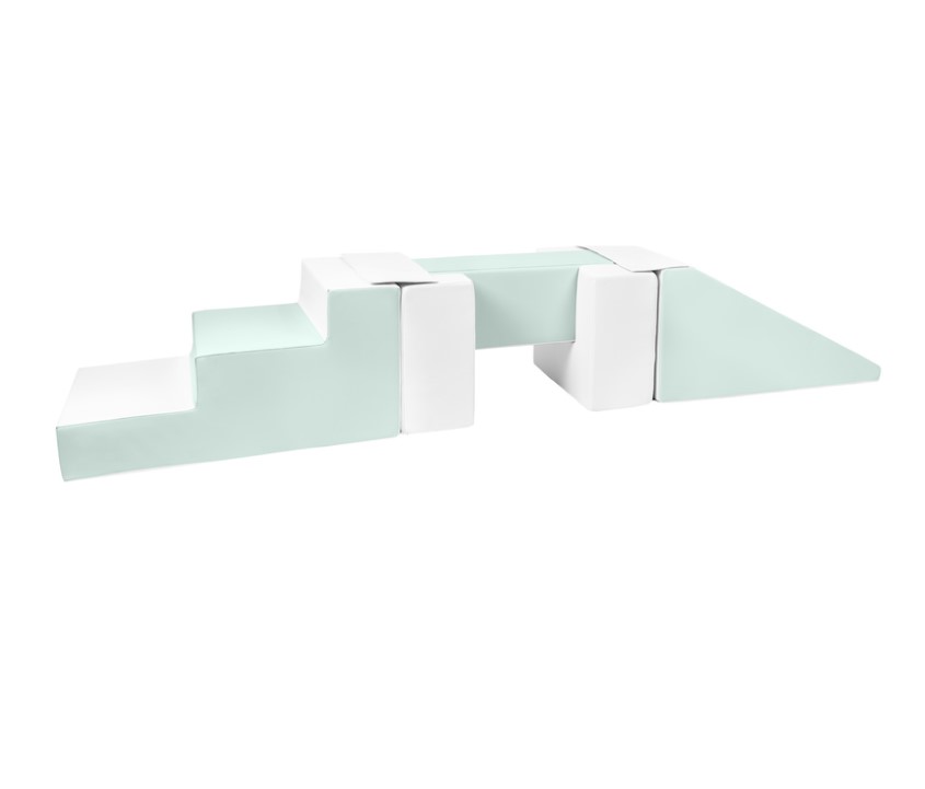 Passerelle 5 blocs blanc Menthe