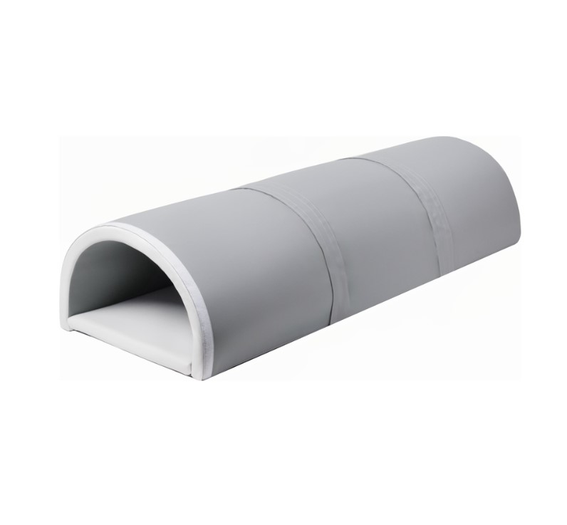Tunnel de jeu souple 3 éléments gris blanc gris