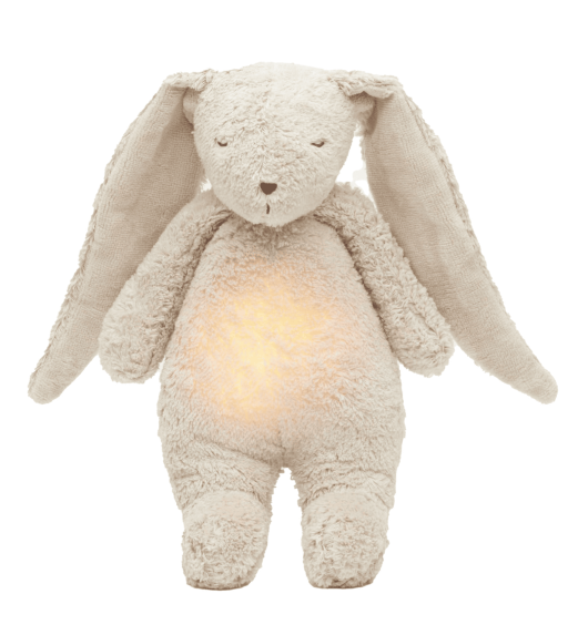 Moonie – lapin nature bio avec sons et lumieres sable