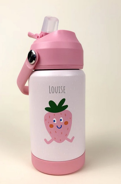 Nour la Gourde - 355 mL- Acier Inoxydable - Rose