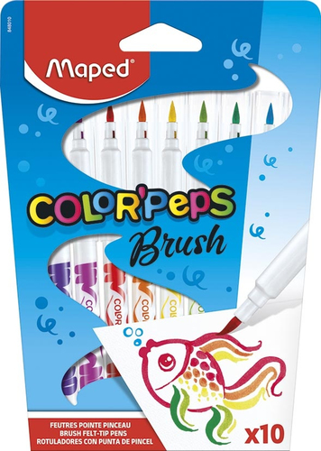 10 Feutres Color Peps Brush 