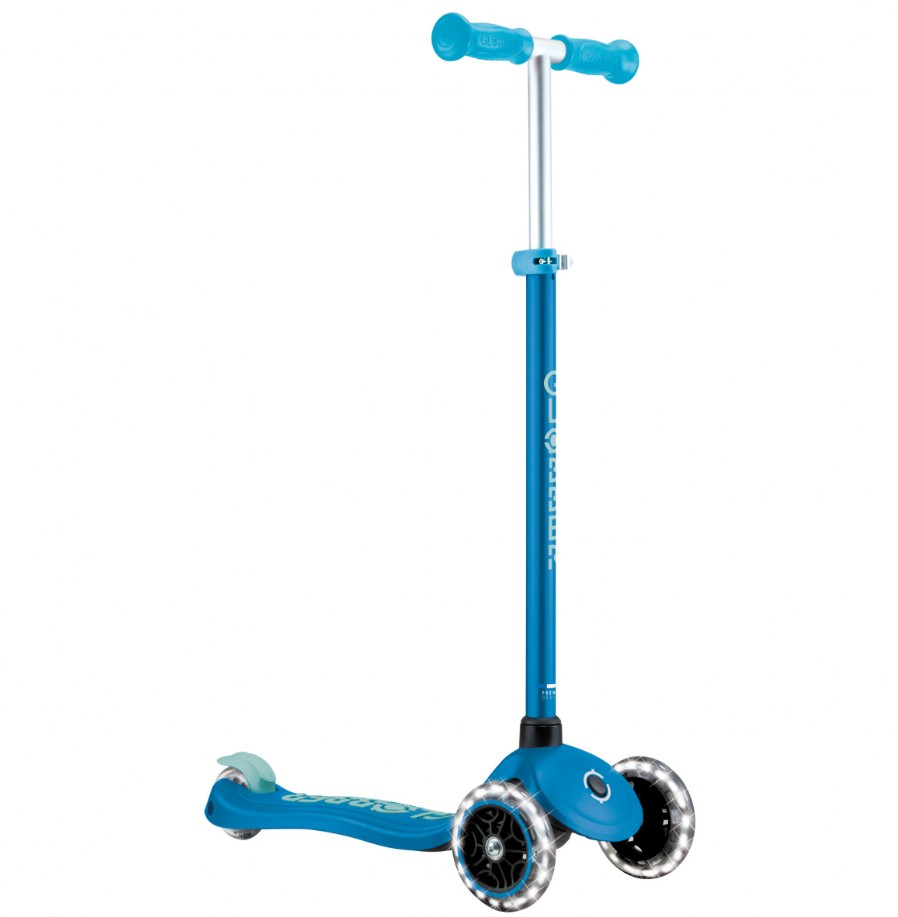Trottinette Primo plus lights Glow in the Dark bleu pétrol