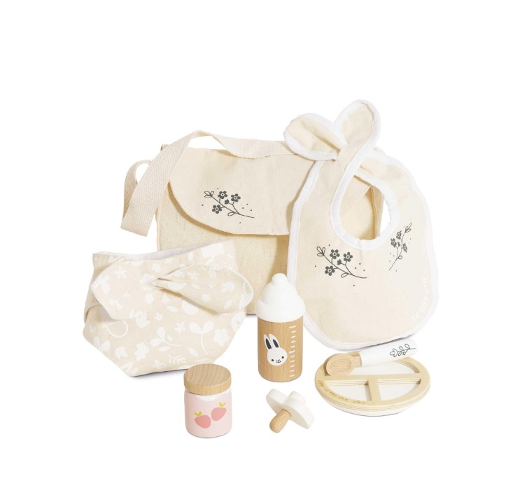 Sac à langer miniature avec accessoires