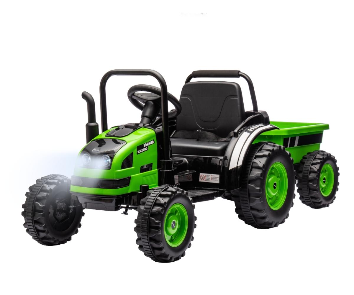 Tracteur electrique avec remorque FARMER Vert