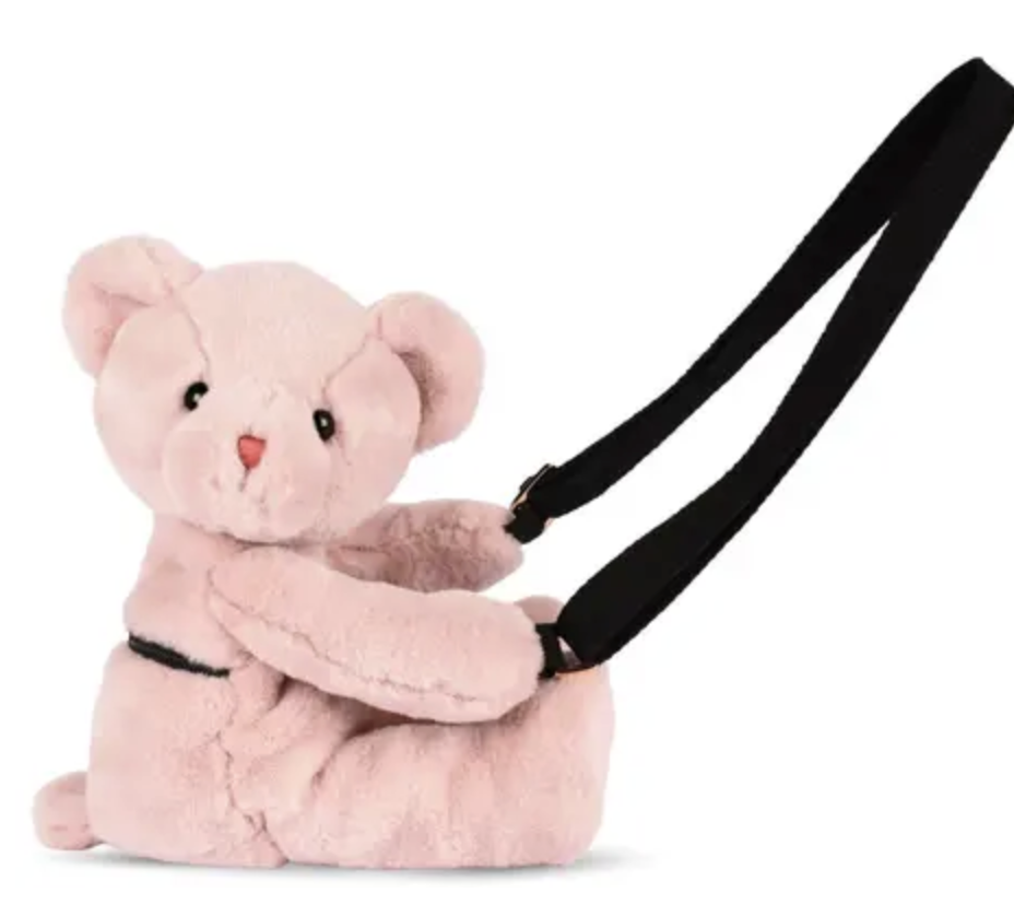 Sac nounours couleur rose poudré