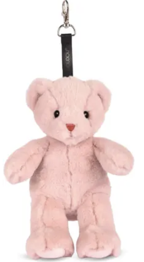 Bijou de sac - Nounours rose poudré