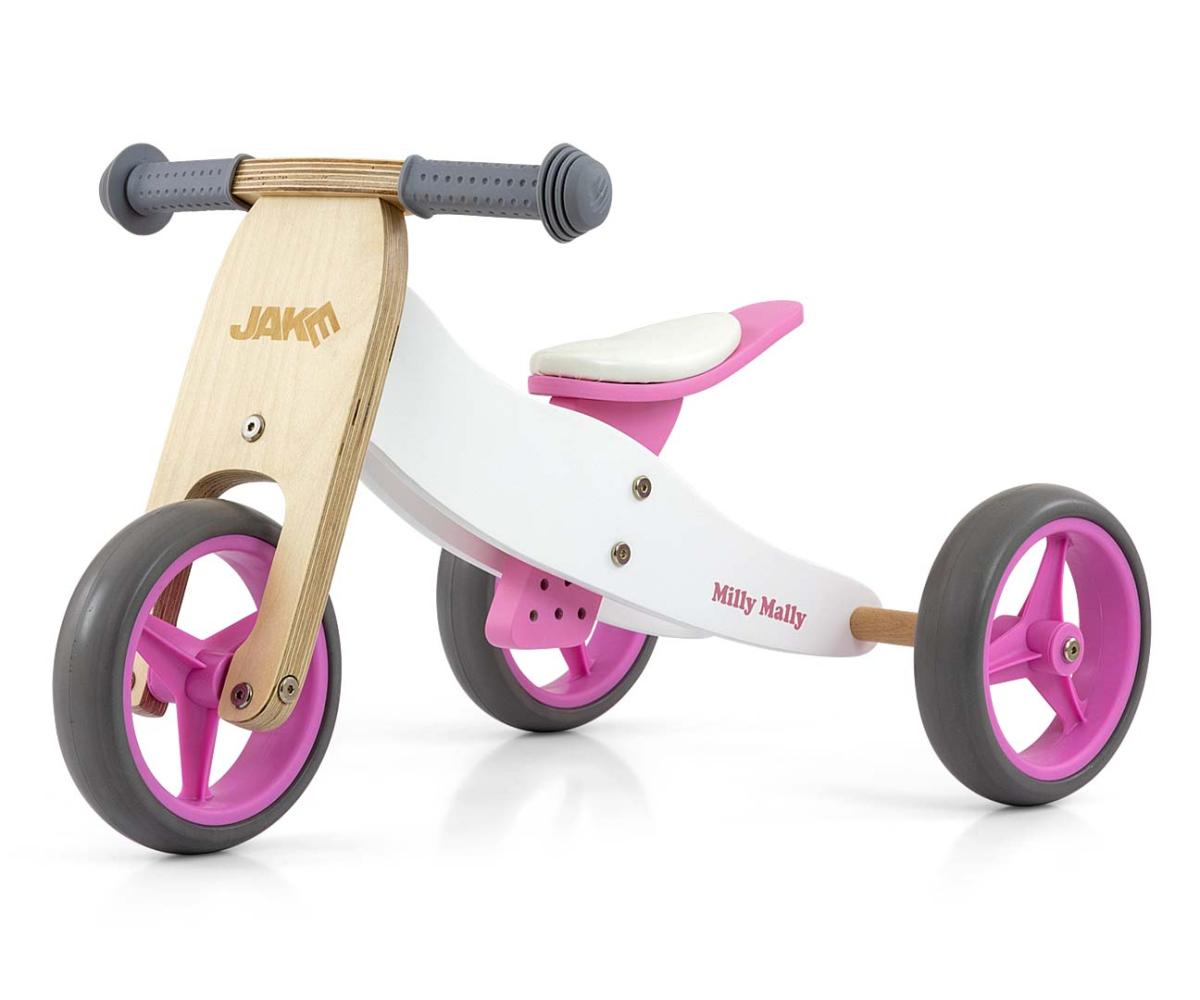 Porteur 2-en-1 Milly Mally Jake Classique Rose