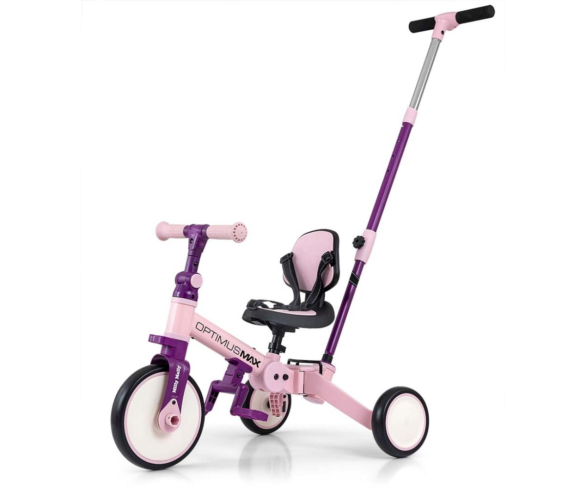 Porteur 4-en-1 Milly Mally Optimus Max Rose
