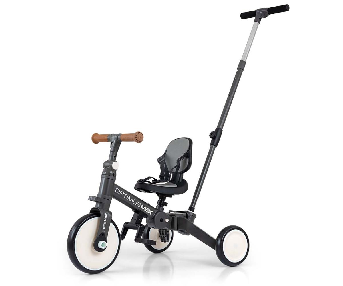 Porteur 4-en-1 Milly Mally Optimus Max Gris Fonc.