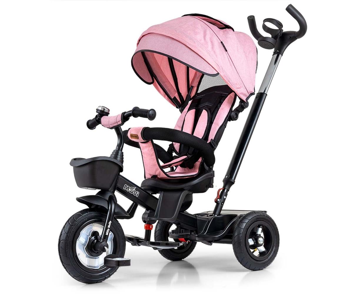 Tricycle Milly Mally Movi Noir-Rose