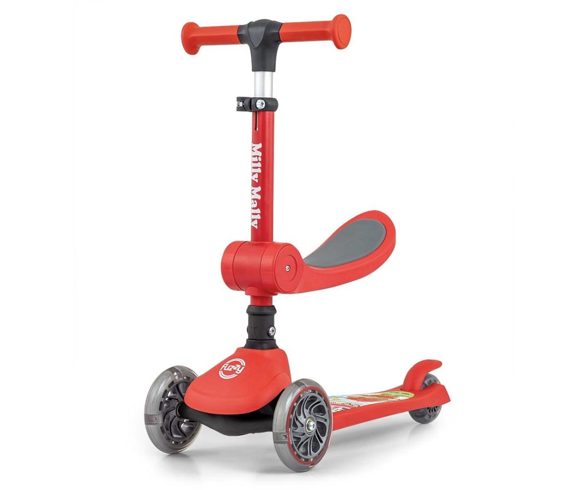 Trottinette Milly Mally Fuzzy Rouge