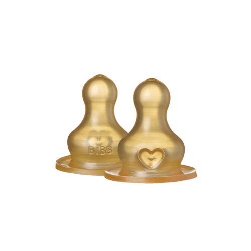 lot de 2 Sucettes supplementaires - biberon Embout rond en latex de caoutchouc naturel Fast Flow