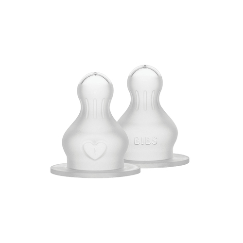 lot de 2 Sucettes supplementaires - biberon  Embout rond en silicone slow Flow