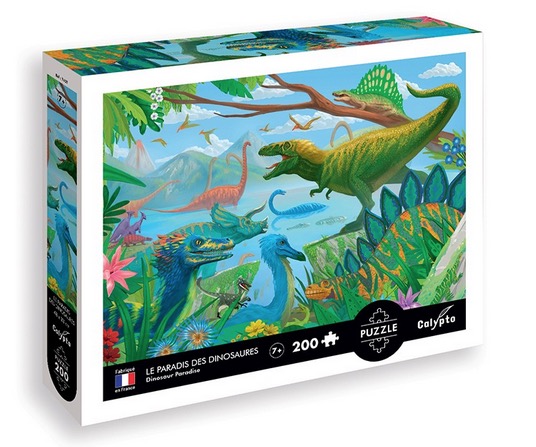 puzzle 200 pièces le paradis des dinosaures