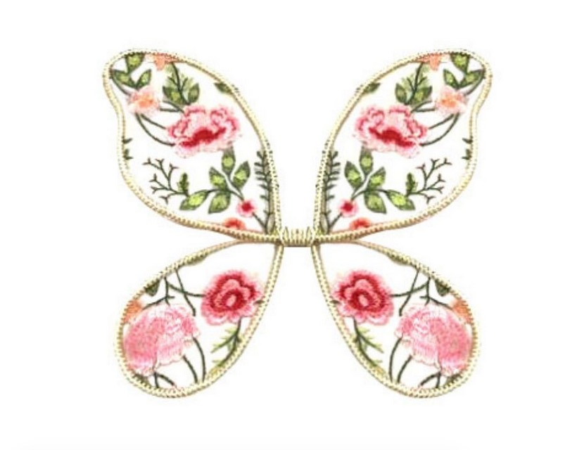 ailes de fee broderies florale