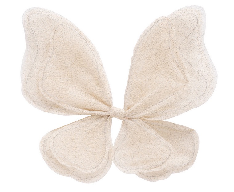 ailes de fee double, doré et pailleté
