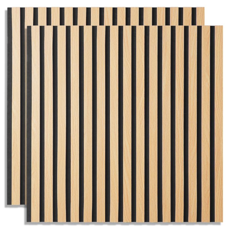 2 Panneaux muraux 60x60 bois acoustiques