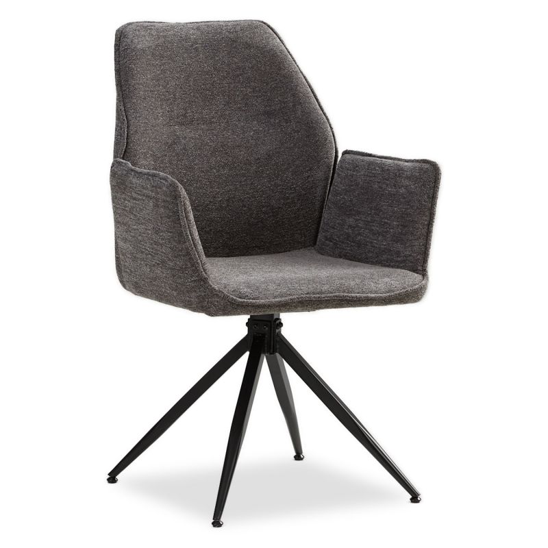 Chaise oeuf moderne chenille gris