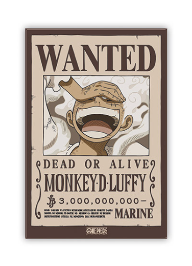 ONE PIECE - Aimant Standard - Wanted Luffy