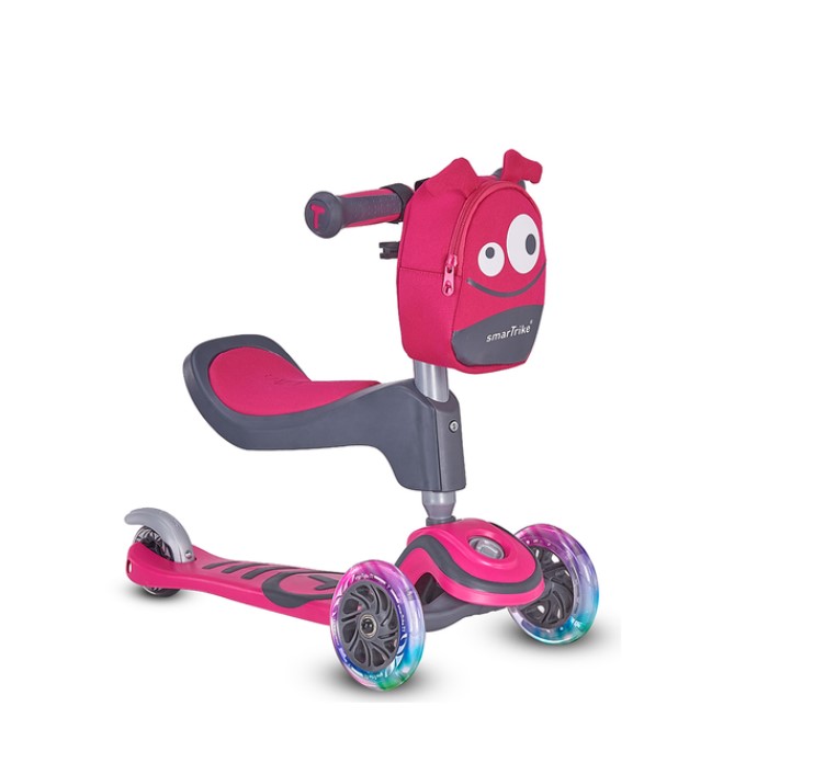 Trottinette enfant 3-en-1 T1 rose