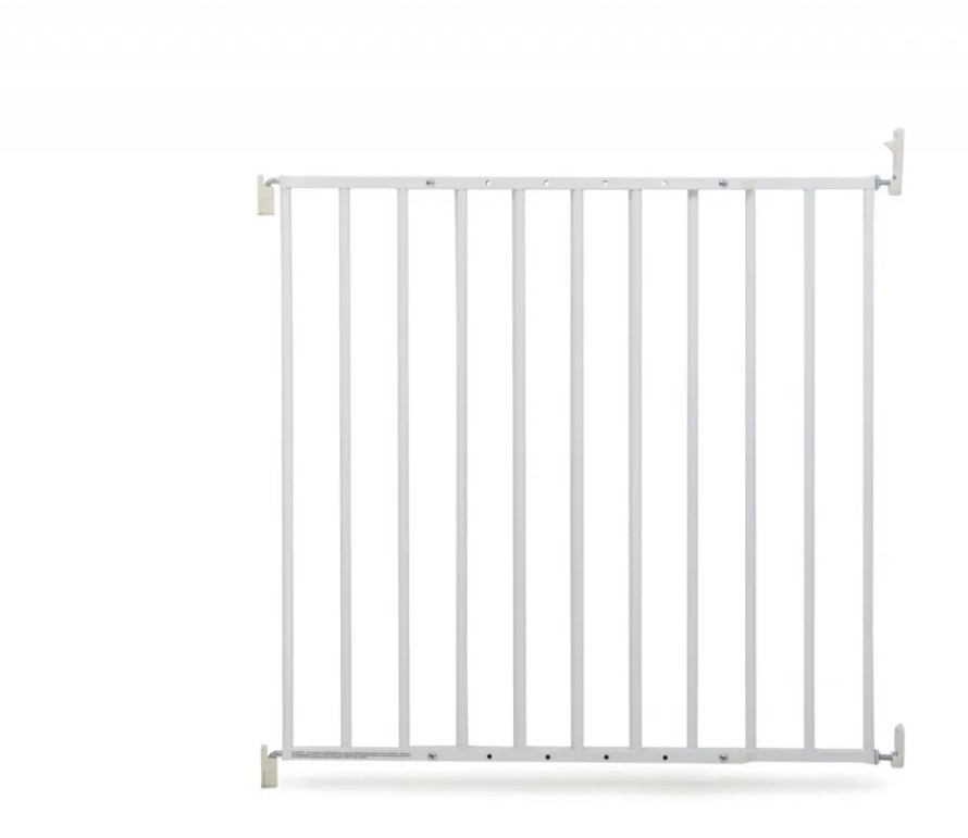 Barrière de Sécurité Extensible Métal Blanche