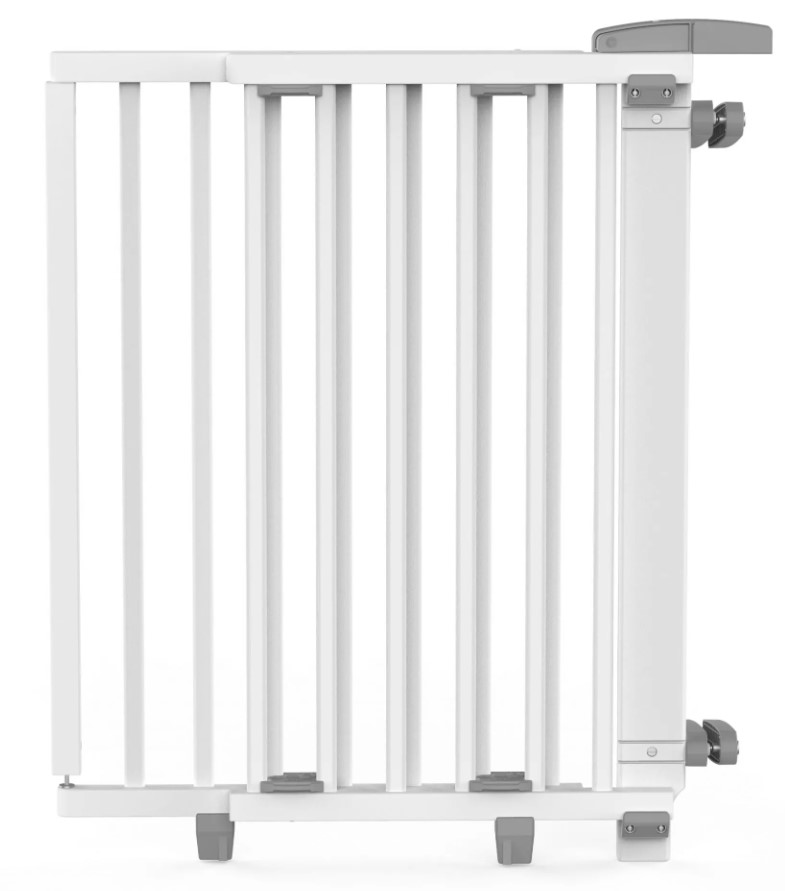 Barrière de Sécurité Escalier Extensible Bois Blanche - 93 à 135 cm