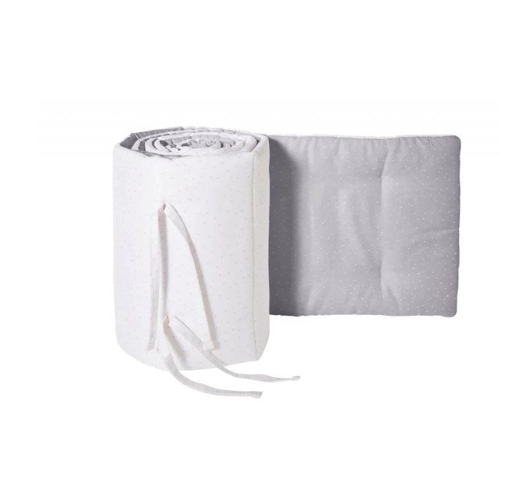 Tour de Lit Bébé 120 x 60 cm - Design Gris 