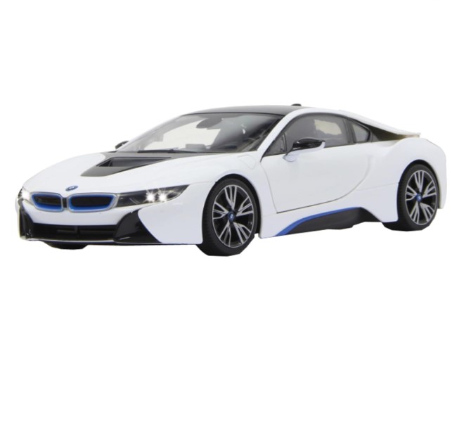 Voiture télécommandée BMW I8 1:14 blanc 2,4GHz porte radiocommandé