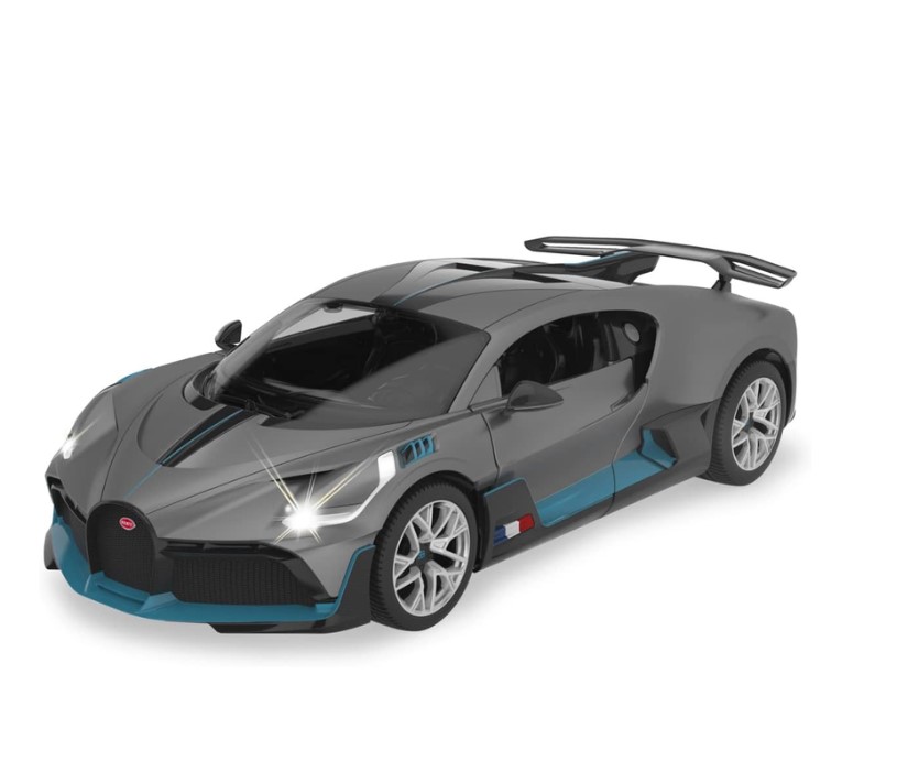 Voiture télécommandée Bugatti Divo 1:14 gris 2,4GHz porte manual