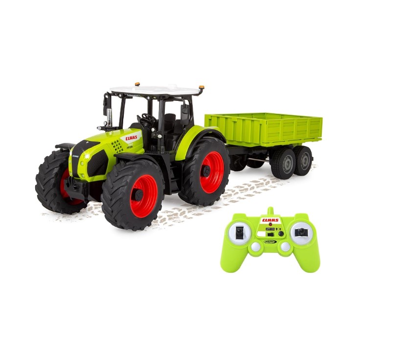 Voiture télécommandée Claas Arion 660 avec remorque basculante 1:24 2,4GHz