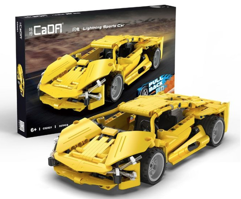 CADA - Voiture de course a retrofriction jaune