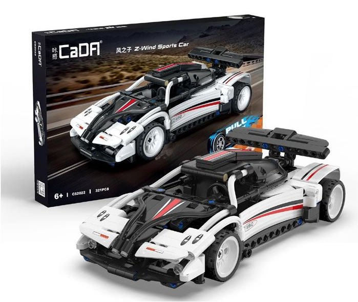 CADA - Voiture de course a retrofriction blanche