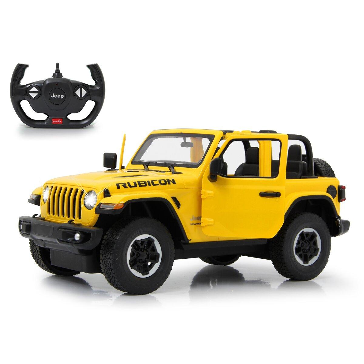 Voiture télécommandée Jeep Wrangler JL 1:14 jaune 2,4GHz