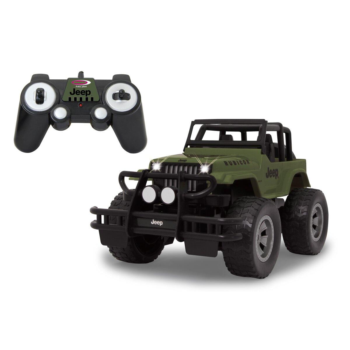 Voiture télécommandée Jeep Wrangler Rubicon 1:14 vert olive 2,4GHz
