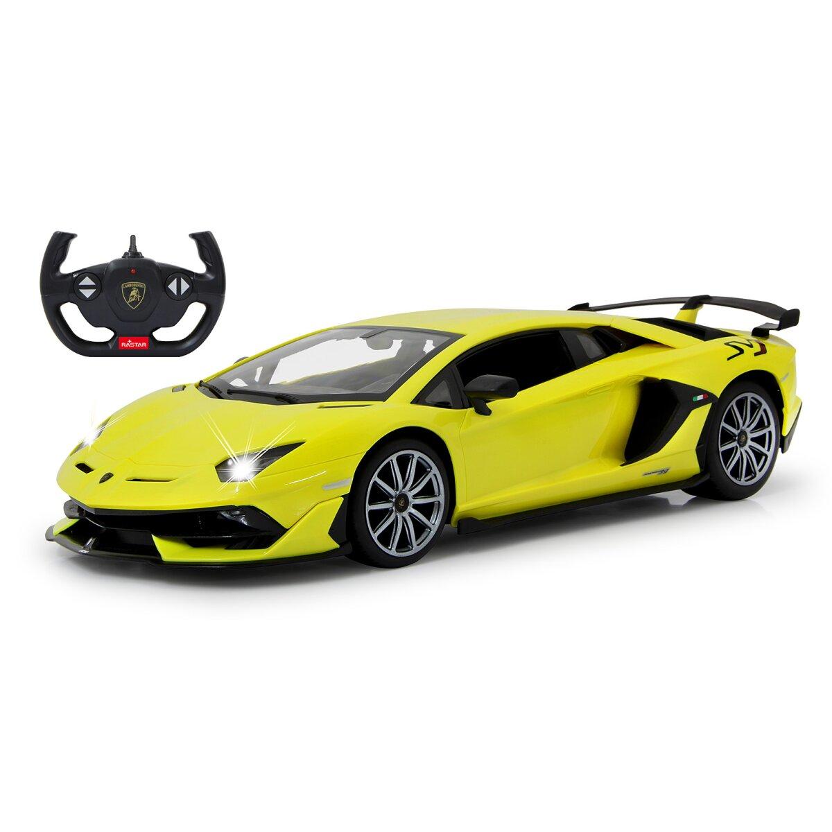 Voiture télécommandée Lamborghini Aventador SVJ 1:14 jaune 2,4GHz