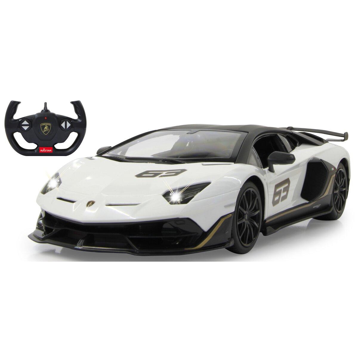 Voiture télécommandée Lamborghini Aventador SVJ Performance 1:14 Blanc 2,4GHz